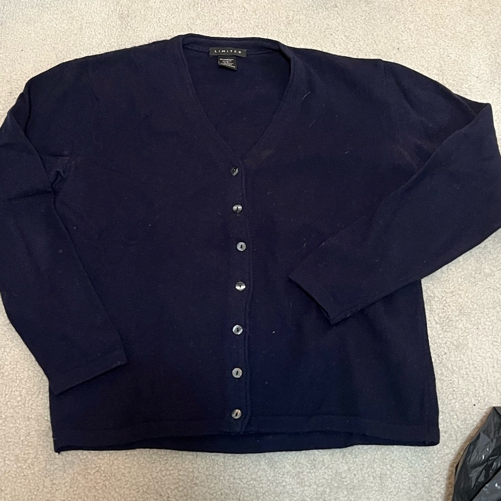 Limited Lambswool ButtonDown VNeck Sweater